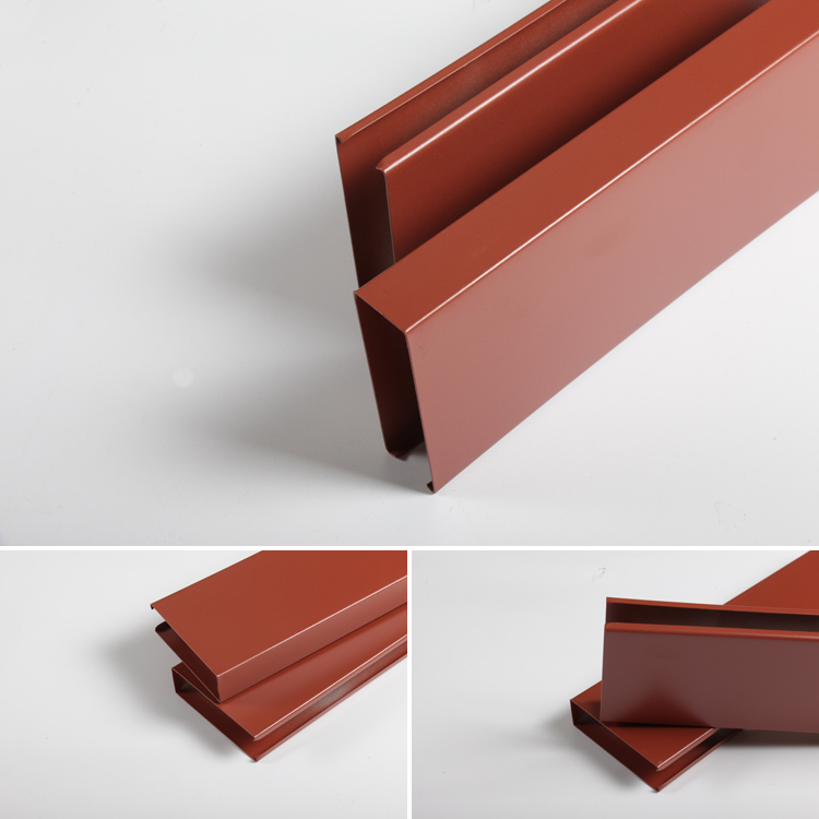 Aluminum baffle ceiling